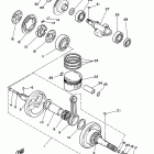 Raptor 350 YFM35RBW Коленчатый вал и Поршень