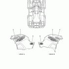 Grizzly 550 FI 4WD Hunter  YFM5FGHY Наклейки