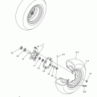 RAPTOR 250 YFM25RBL/YFM25RBW Переднее колесо