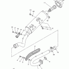 YFZ450 YFZ45BB/YFZ45BW Выхлопная система