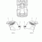 Grizzly 700 FI EPS 4WD Hunte YFM7FGPHY Наклейки