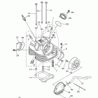 Wolverine 350 2WD YFM35XYL Головка цилиндра