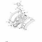 GRIZZLY 125 YFM125GBL Заднее крыло