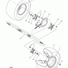 RAPTOR 250 YFM25RBL/YFM25RBW Заднее колесо