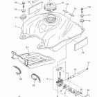 Raptor 350 YFM35RBW Топливный бак