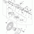 YFZ450RYL/YFZ450RYW Задний суппорт тормозной