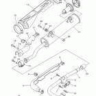 Wolverine 350 2WD YFM35XYL Выхлопная система
