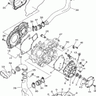Wolverine 350 YFM35XV Крышка картера двигателя