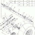 Grizzly 700 4WD EPS YFM7FGPX-D Заднее колесо