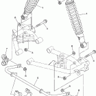Kodiak 400 4WD YFM4FAV-B Задняя подвеска