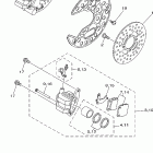 Raptor 350 Передний тормозной суппорт