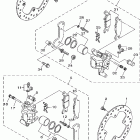 Grizzly 700 4WD YFM7FGPX-C Задний суппорт тормозной