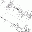Wolverine 450 4WD YFM45FXW Заднее колесо