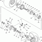 Raptor 50 YFM50RV Заднее колесо