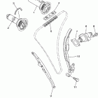 YFZ450V-B Цепь механизма газораспределения