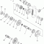 Kodiak 450 4WD YFM45FAV-C Трансмиссия
