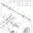 Grizzly 700 4WD YFM7FGX-B Заднее колесо