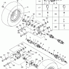 Grizzly YFM35FGIX Заднее колесо