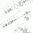 Grizzly 700 4WD YFM7FGPX-C Промежуточный ведущий вал