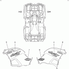 Grizzly 700 4WD EPS YFM7FGPX-D Наклейки