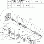 Wolverine 450 4WD YFM45FXW Переднее колесо