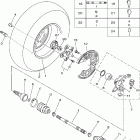 Grizzly 700 4WD EPS YFM7FGPX-D Переднее колесо 2