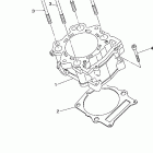 Grizzly 700 4WD YFM7FGPX-C Цилиндр