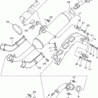 Grizzly 700 4WD YFM7FGX Выхлопная система