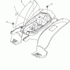 Raptor 50 YFM50RV Заднее крыло
