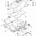 Grizzly 660 4WD YFM66FGW-B Топливный бак