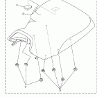 Grizzly 700 4WD YFM7FGPX-C Сидение