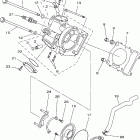 Grizzly 450 4WD YFM45FGW-C Головка цилиндра
