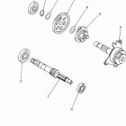 Raptor 50 YFM50RT Трансмиссия