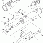 Wolverine 450 4WD YFM45FXW Выхлопная система
