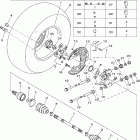 Grizzly 700 4WD EPS YFM7FGPX-D Заднее колесо 2