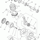 RAPTOR YFM25RX Коленчатый вал и Поршень