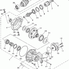 Grizzly 660 4WD YFM66FGW-B Передний дифференциал