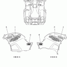 Grizzly 700 4WD EPS YFM7FGPX-B Наклейки