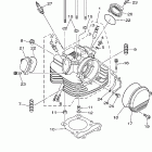 Raptor 350 YFM35RW Головка цилиндра