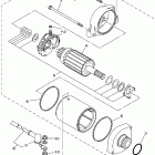 Grizzly 700 4WD YFM7FGPX-C Стартер электрический