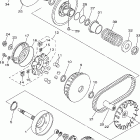 Grizzly 660 4WD YFM66FGW-B Сцепление