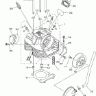 Big Bear 400 4WD YFM40FBX Головка цилиндра