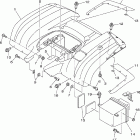 Big Bear 400 4WD YFM40FBX Заднее крыло