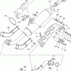 Grizzly 700 4WD YFM7FGPX-C Выхлопная система