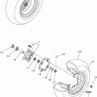 RAPTOR YFM25RX Переднее колесо