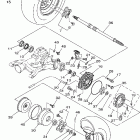 Bruin 350 YFM35BAV Заднее колесо