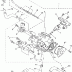 Grizzly 700 4WD YFM7FGPX-C Корпус дроселя в сборе