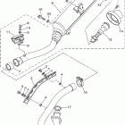 Raptor 350 YFM350RV-B Выхлопная система