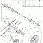 Grizzly 700 4WD YFM7FGPX-C Заднее колесо