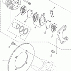 Kodiak 400 4WD YFM4FAV-B Задний суппорт тормозной